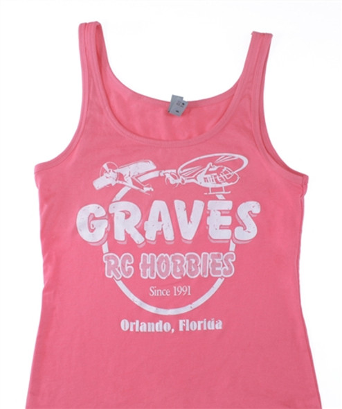 GVSTANKPKM GRAVES RC HOBBIES WOMENS TANK TOP, PINK, MEDIUM