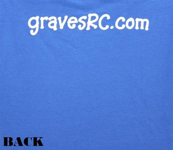 GVSTEE-CHILDBLL GRAVES RC HOBBIES CHILDRENS T-SHIRT, BLUE, LARGE