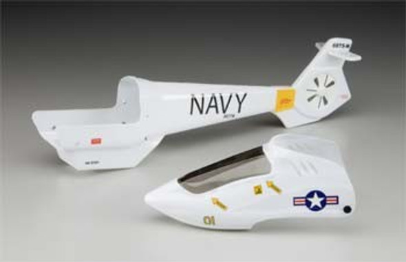 HMXE7431 HELI-MAX Fuselage White w/ Decal Axe EZ