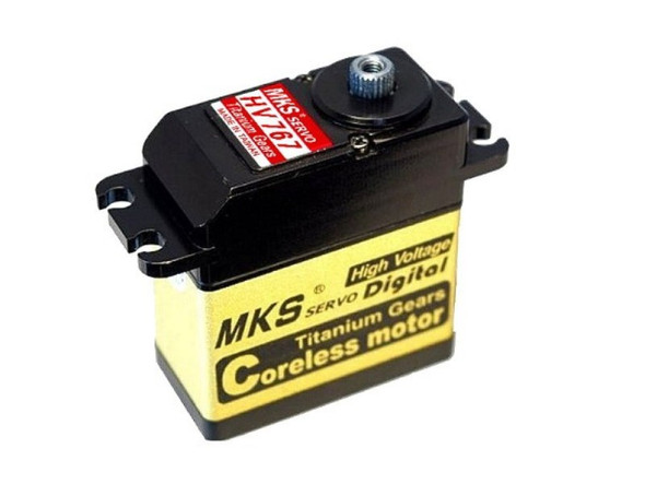 MKSHV767 MKS HV767 Aluminum upper Casing (0.118 sec/60° - 31.00 kg.cm (430.5 oz/in) @7.4V) High Voltage Servo