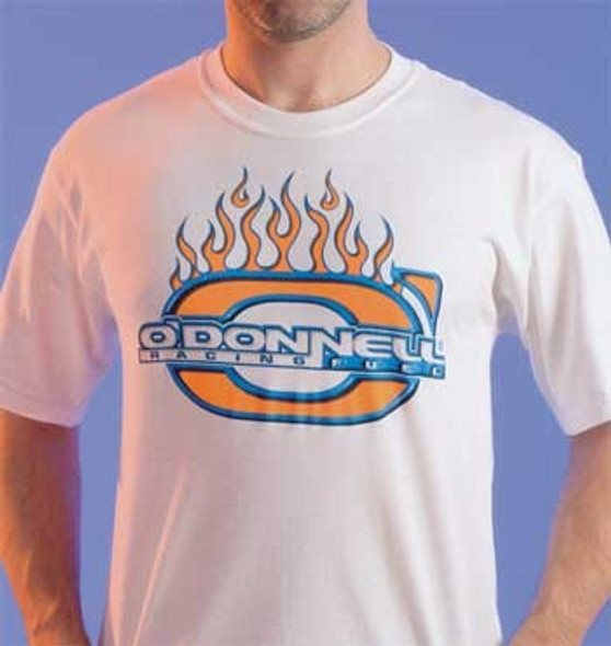 ODO0302 ODO0302 O'DONNELL Fuel Flame Logo T-Shirt White Large