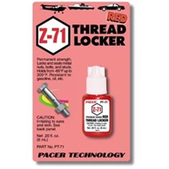 PAAPT71 PACER Z-71 Red Thread Lock .20 oz