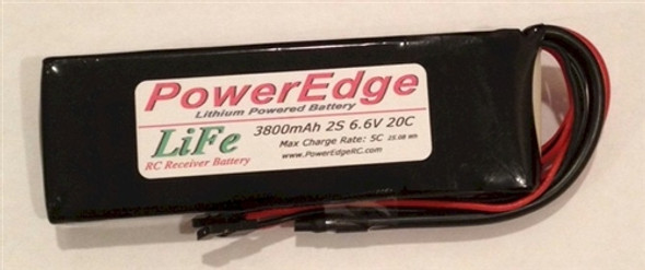 RCAPE38002SLIFE PowerEdge LiFe Battery 3800 2S 6.6V 20C RX