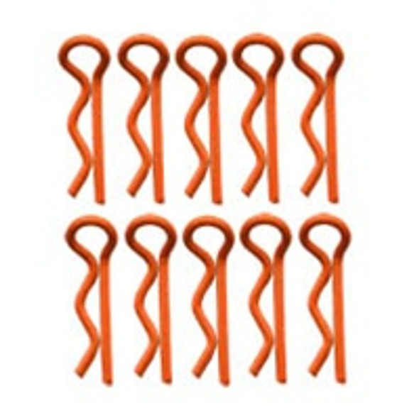 RCO4003 RC ONE SMALL BODY PINS, ORANGE, (10)