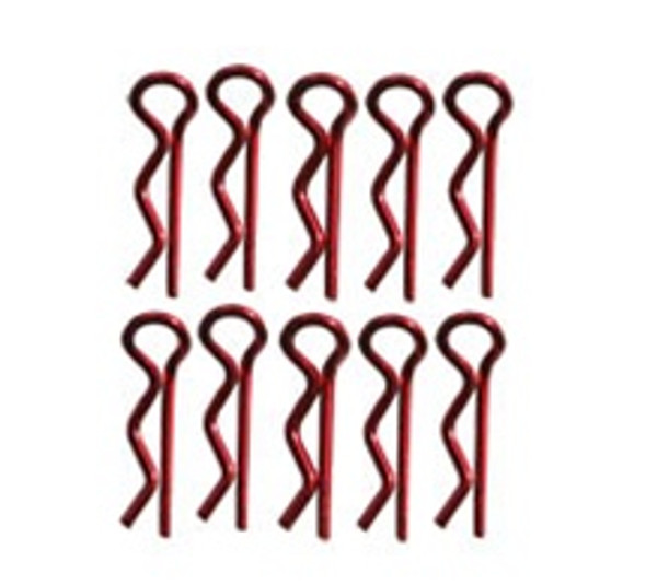 RCO4005 RC ONE SMALL BODY PINS, RED, (10)