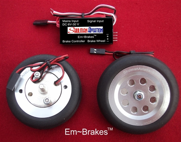 SAEM250-4 SHULMAN AVIATION Em-Brake 2-1/2" Main Wheels