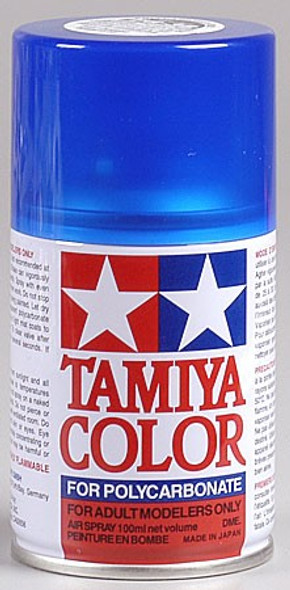 TAM86038 Tamiya PS-38 Polycarb Spray Translucent Blue 3 oz