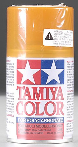 TAM86043 TAMIYA PS-43 Polycarbonate Spray Translucent Orange 3 oz