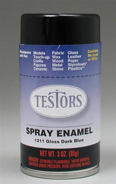 TES1211 Testors Spray Dark Blue 3 oz