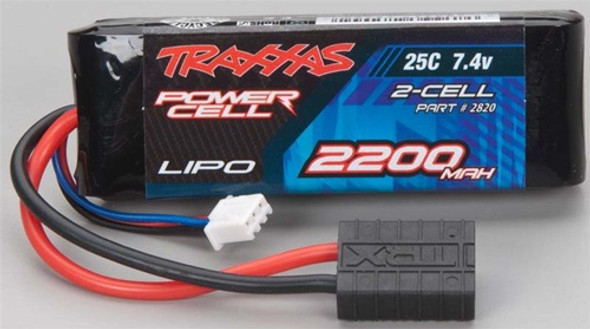 TRA2820 Traxxas LiPo 2S 7.4V 2200mAh 25C 1/16 VXL