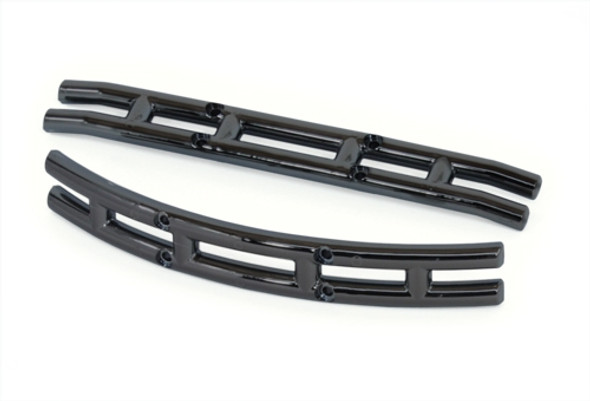 TRA3926 Traxxas Bumpers Black Chrome Left & Right
