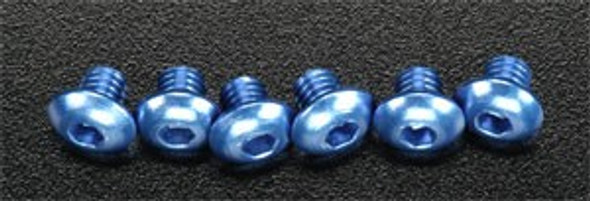 TRA3940 Traxxas Button Head Screw 4x4 Aluminum Blue Jato (6)