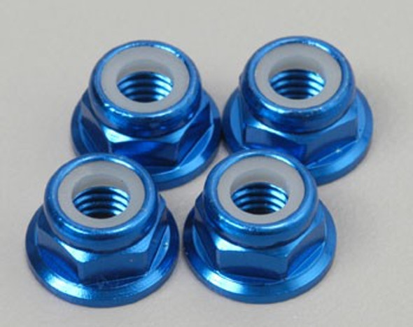 TRA4147X Traxxas Nuts Flanged Alum Bl-Anodizd 5mm T-Maxx 2.5 (4)