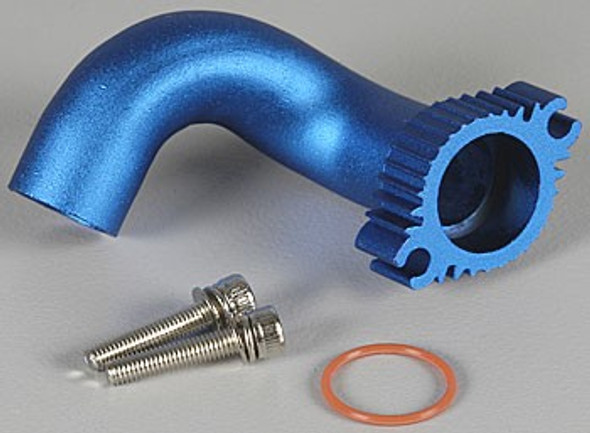 TRA5287 Traxxas Aluminum Header Anodized Blue Nitro Rustler