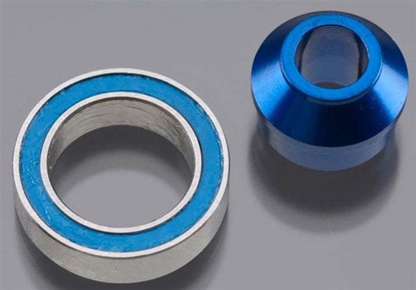 TRA6893X Traxxas Aluminum Bearing Adapter Blue Slash 4X4