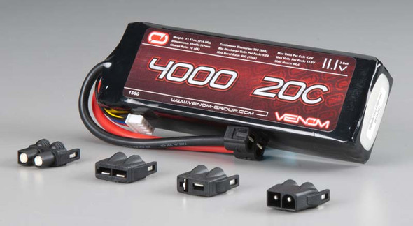 VEN-1580T VENOM 20C 4000mAh 11.1V LiPO TRX Plug