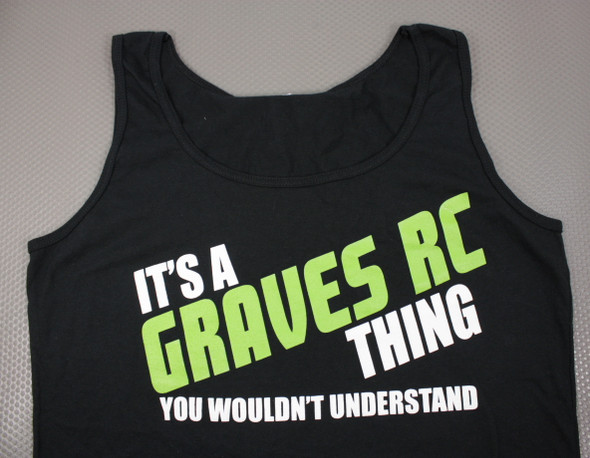 GVSTANKBLACKLG Graves RC Womens Tank Top Black - Large