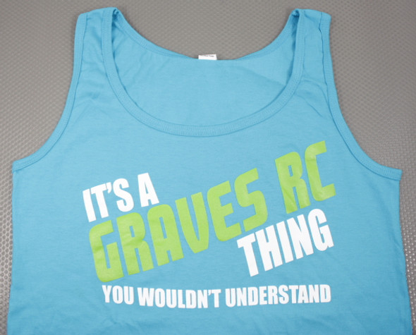 GVSTANKBLUEL Graves RC Womens Tank Top Blue - Large