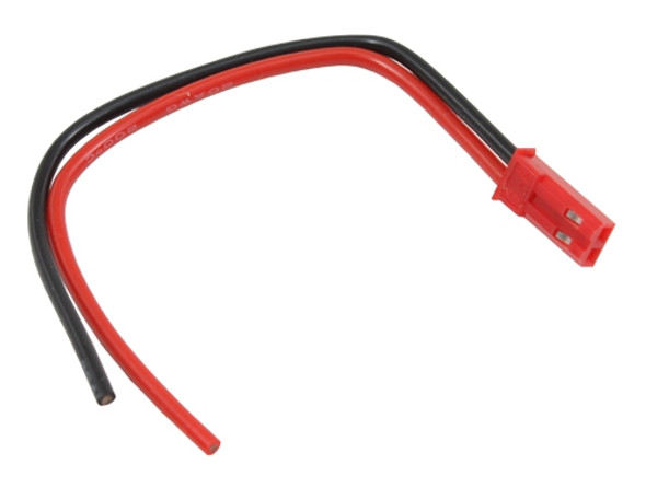 KT-9007M Red JST Male Connector 10cm with 20AWG Silicone Wire