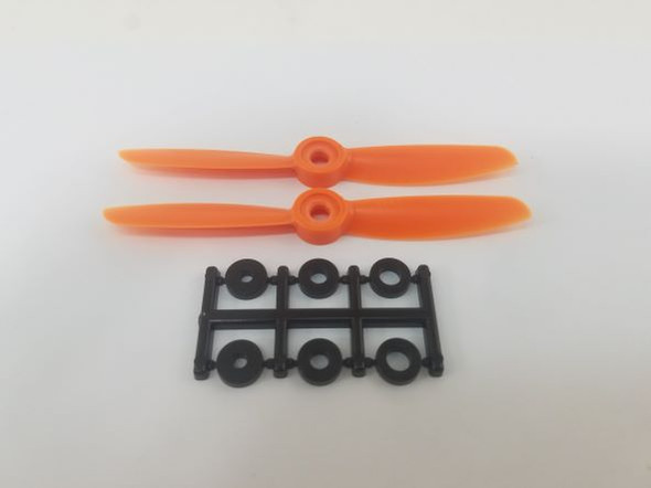 HQP010504454O HQ Prop 4x4.5 Direct Drive Propeller, Orange (2 Pack)