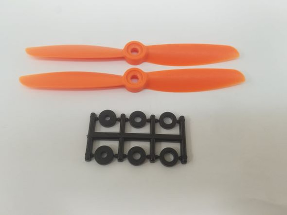 HQP010505454O HQ Prop 5x4.5 Direct Drive Propeller, Orange (2 Pack)