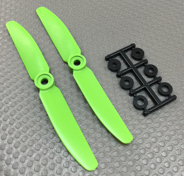 HQP010505307RG HQ Prop 5x3 Reverse Rotation Direct Drive Propeller, Green (2 Pack)