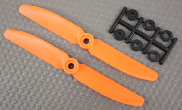 HQP010505305RO HQ Prop 5x3 Reverse Rotation Direct Drive Propeller, Orange (2 Pack)