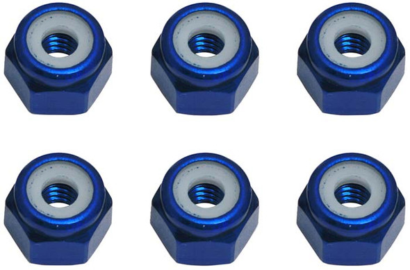 ASC6943 Associated Factory Team 8-32 Aluminum Locknut (6)