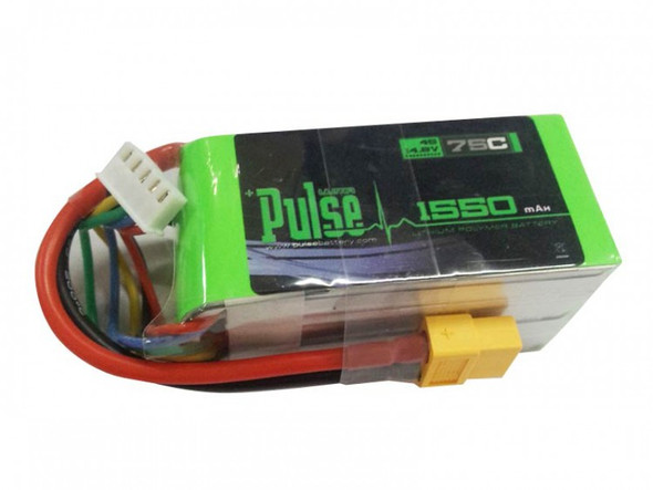 PLU75-15504 Pulse 1550mAh 4S 14.8V 75C Lipo Battery
