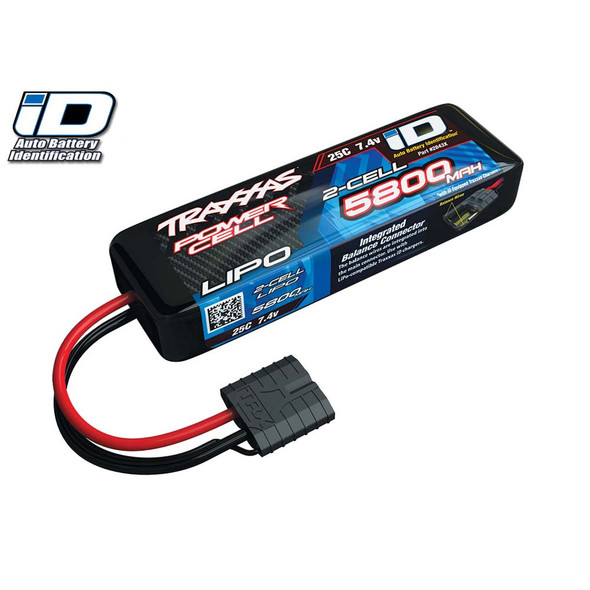 TRA2843X Traxxas LiPo 2S 7.4V 5800mAh 25C w/iD Connector