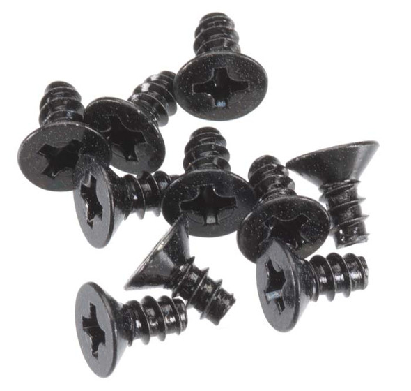 AXA893 Axial Tapping Flat Head M3x6mm Black (10)