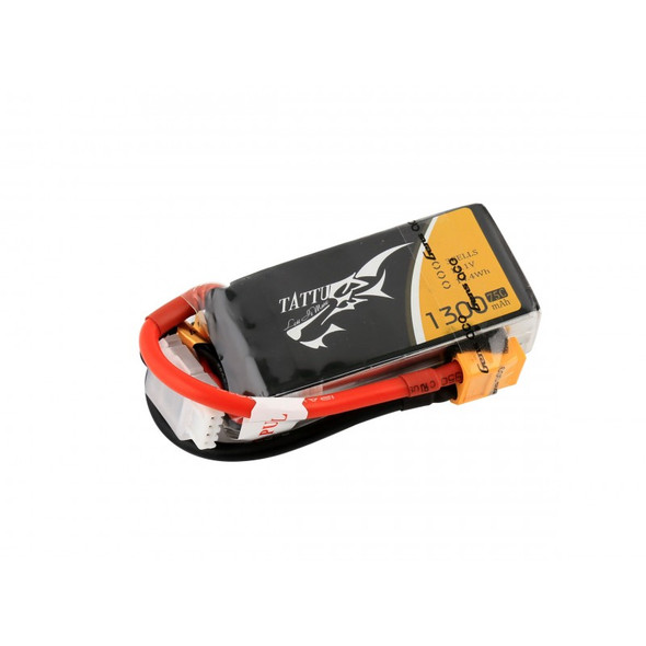 TAT75C13003S Tattu 1300mAh 11.1v 75C 3S Lipo Battery with XT60 plug