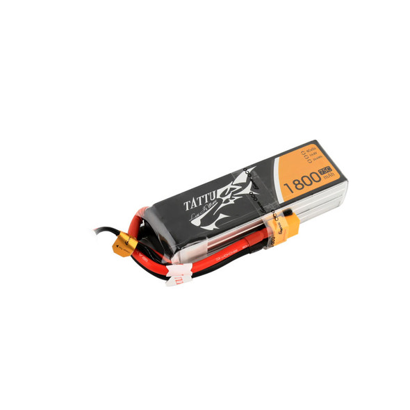 TAT75C18004S Tattu 1800mAh 75C 4S 14.8v Lipo Battery, XT-60 Plug