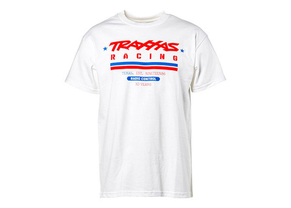 TRA1383-L Traxxas Heritage T-Shirt, White, Large