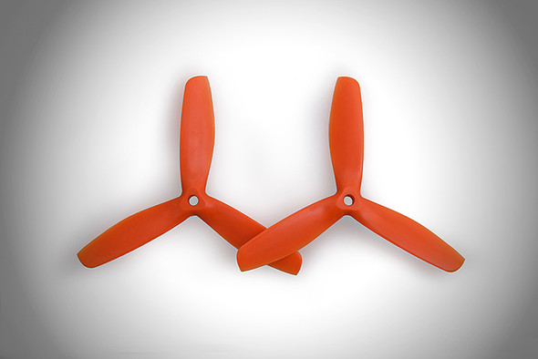 GEMPMGN5050-3BNO Gemfan 5050BN 5" x 5" 3-Blade Glass Fiber Nylon Bullnose Propellers, Orange