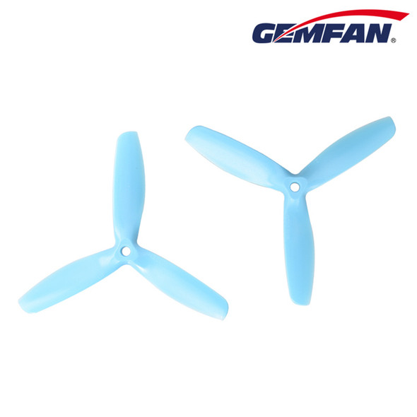 GEMM5050BN-3F Gemfan Master Series 5" x 5" 3-Blade Bullnose Propellers, Frey Blue