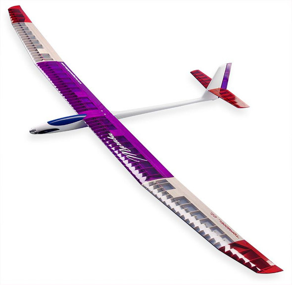 TOP020125 TopModel Marabu Glider ARF Violet/Red/Clear