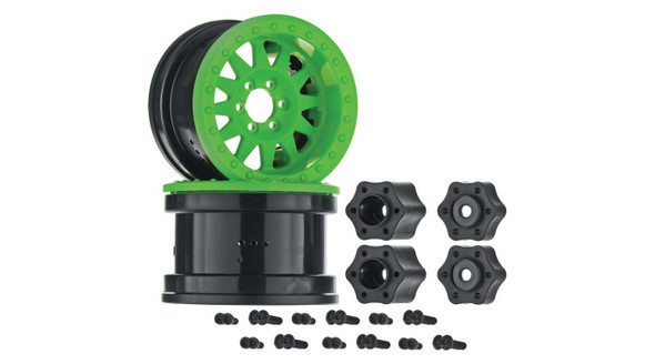 AX31363 Axial 2.2 Method Beadlock Wheel IFD Green (2)