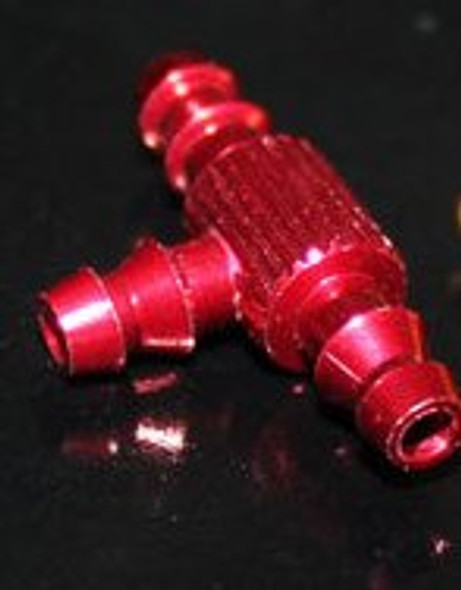 MIRH-009RED MIRACLE RC Miracle RC Fuel 3 Way T Joint RED