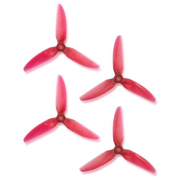 HQP5X4.8X3V1SLTRED HQProp DP 5x4.8x3 PC V1S Light Red Propeller - 3 Blade (2CW+2CCW)