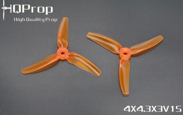 HQP4X4.3X3V1SLTORG HQ DURABLE PROP 4X4.3X3 V1S PROPELLER - LIGHT ORANGE