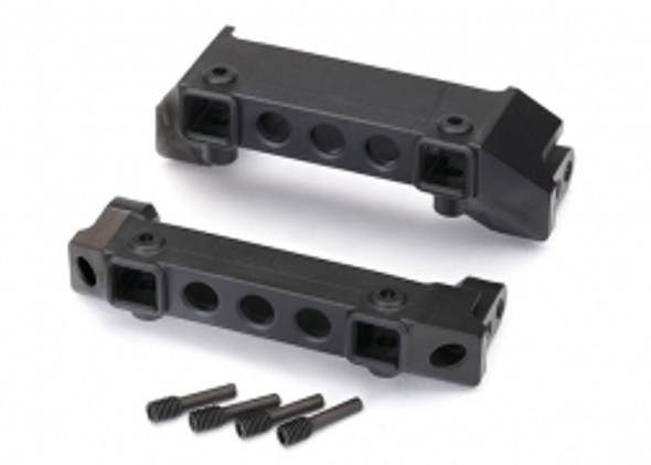 TRA8237 Traxxas Bumper mounts, front & rear/ screw pins (4) for TRX-4