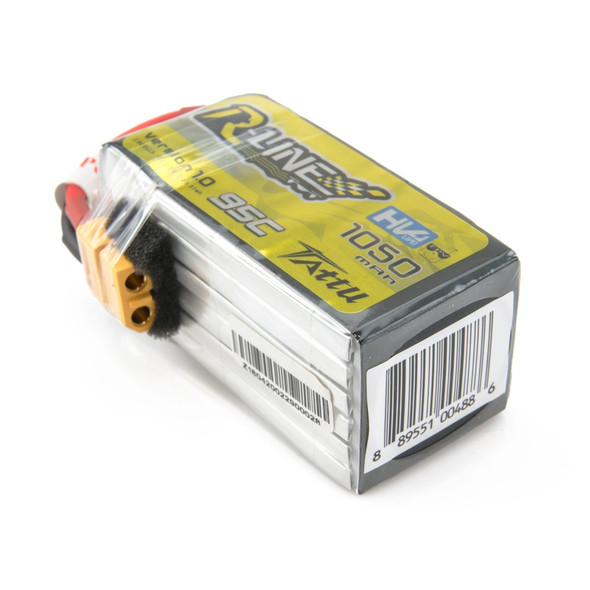 TAT95C10506SRLXT60 Tattu R-Line 1050mAh 95C 6S1P Lipo Battery Pack with XT60 Plug