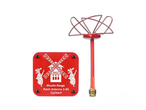 FPV-COMBO-CIRCO24 FURIOUS FPV Circular Antenna 2.4 GHz and Moulin Rouge Patch antenna 2.4GHz-RHCP-SMA