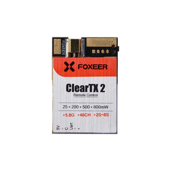 FOXEERCLEARTX2 Foxeer ClearTX 2 5.8G 48CH 25/200/500/800mW Remote Control VTx