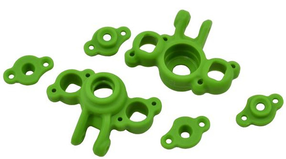 RPM73164 RPM R/C PRODUCTS - GREEN AXLE CARRIERS FOR TRAXXAS 1/16TH SCALE VEHICLES