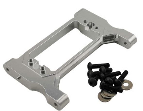 DTUP02035B HOBBY DETAILS Aluminum Servo Mount Set for (TRX-4) - Silver