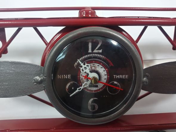 CLOCKBIPLANE Graves RC Biplane Clock