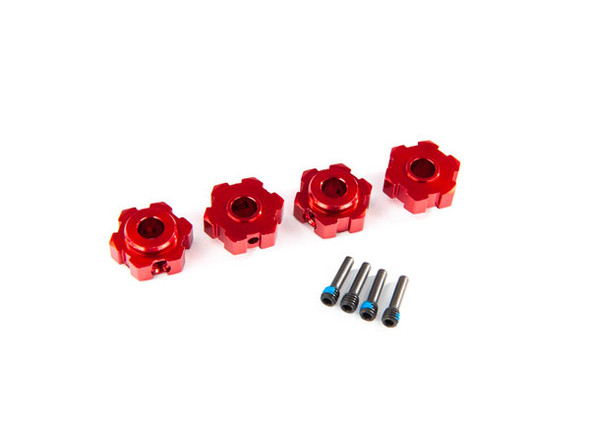 TRA8956R Traxxas Maxx Anodized Aluminum Hex Hubs - Red