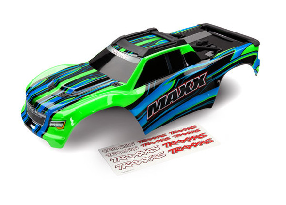 TRA8911G TRAXXAS Maxx Body with Decals - Green